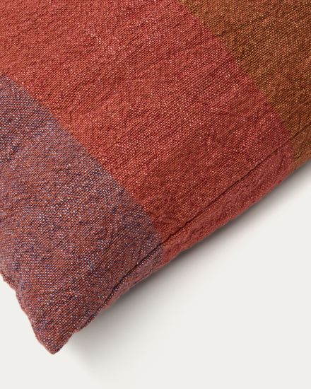 Чехол для подушки Taris из льна в красную полоску 50 x 50 см