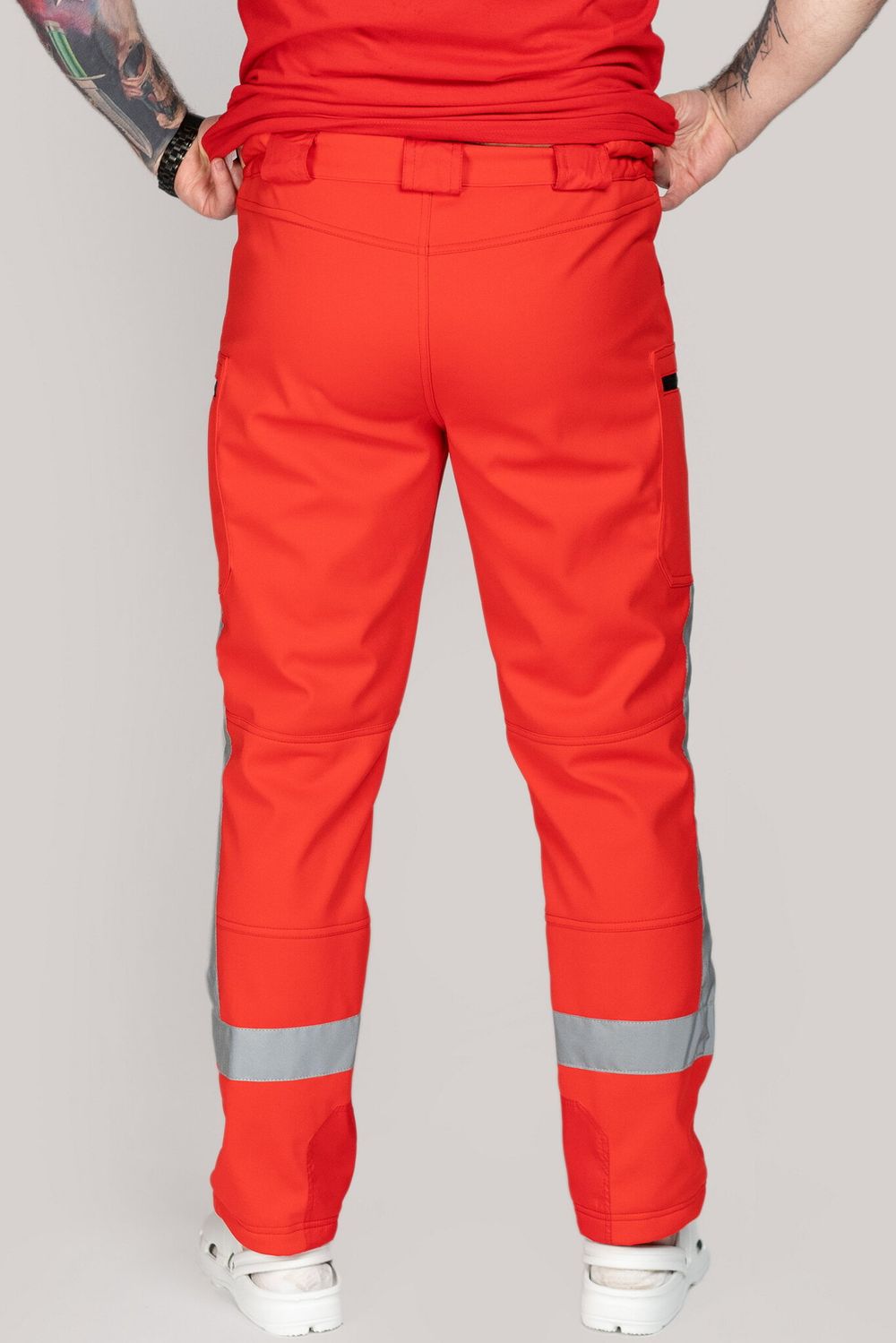 Брюки демисезонные мужская Скорая помощь MedicLine SOFTSHELL красные