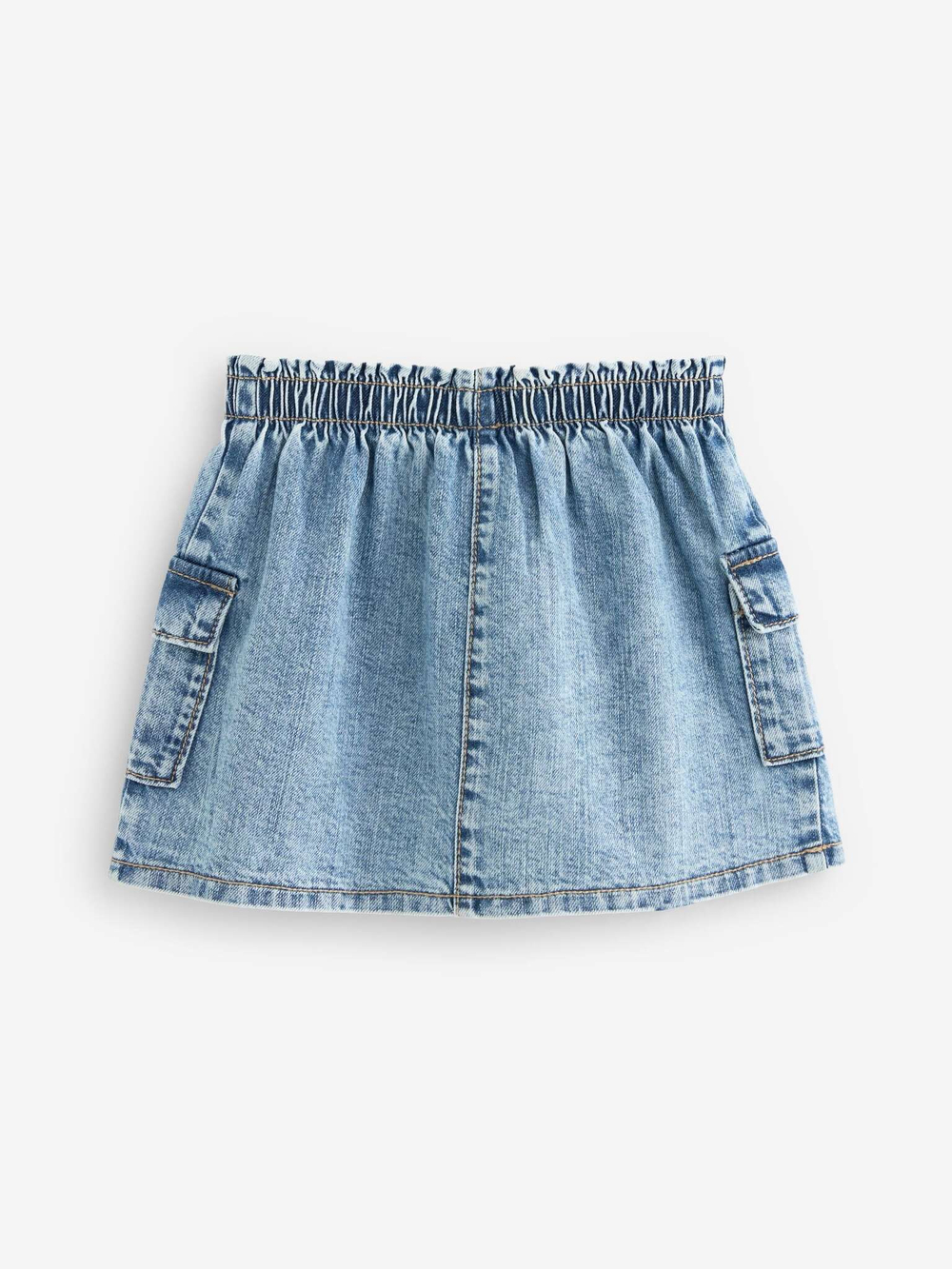 Юбка джинсовая с карманами для девочки Next 105-222, Синий