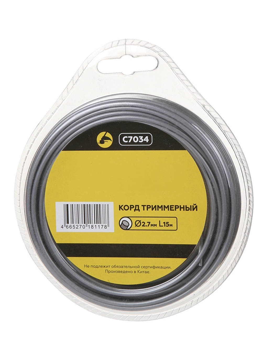 Леска 2,7 мм 15 м CHAMPION aluminium круг C7034