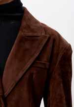 Тренч из натуральной замши