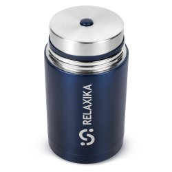 Термос для еды Relaxika 301 (1 литр), темно-синий