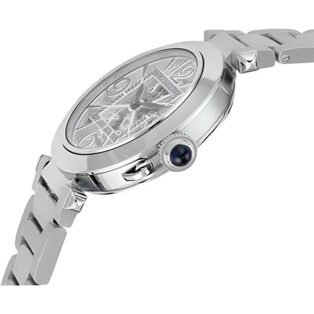 CARTIER PASHA DE Automatic Mechanical Movement 30m Water Resistance Men"s Watches Watch 41mm Skeleton Dial