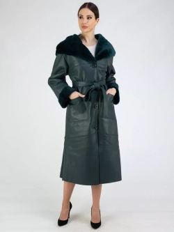 Дубленка зимняя натуральная с капюшоном