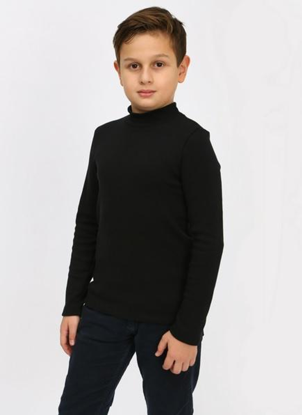 Водолазка д/мальчика В-52/12 р.134 "Граффити-12" черный (Ивашка)