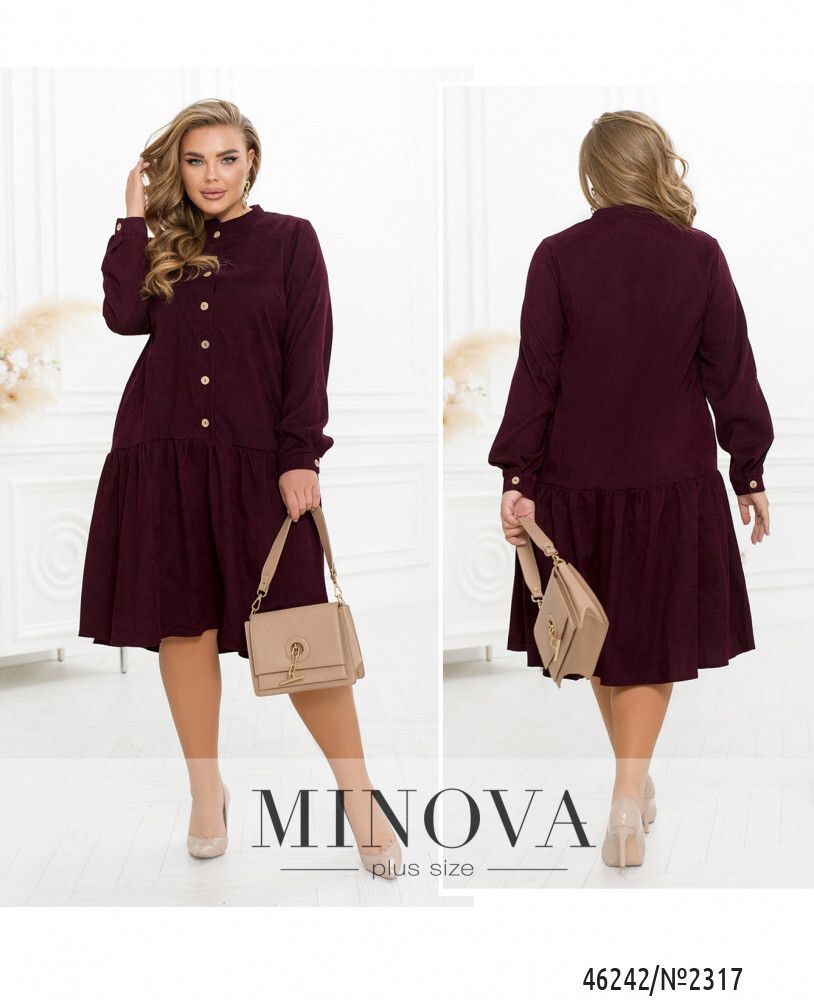 Платье 2317-бордо Minova