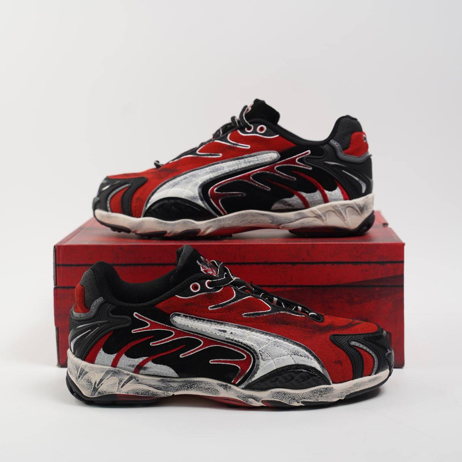 Кроссовки Puma x Asap Rocky #B179 (крас.)