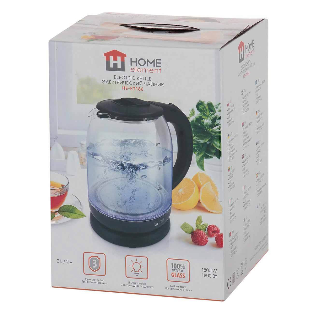 Электрочайник Home Element HE-KT186 Black Pear