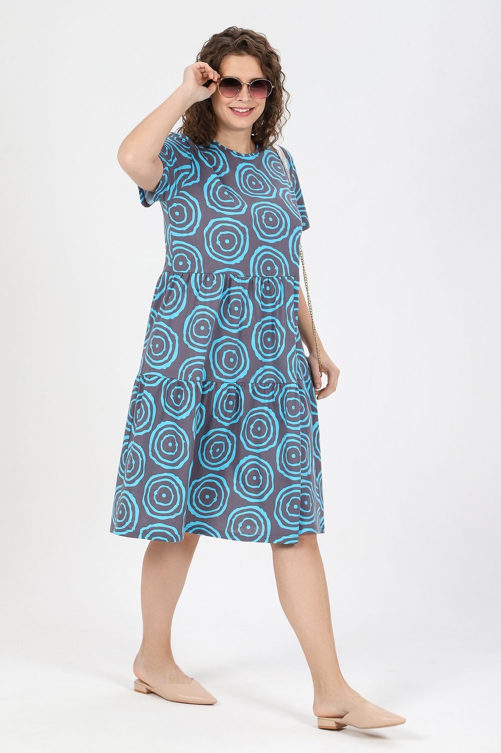 Платье Лабиринт-1 Виотекс СЕРЫЙ