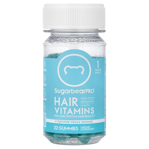 SugarbearPro, жевательные витамины для волос, 32 жевательные конфеты