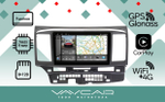 Магнитола для Mitsubishi Lancer X 2007-2016 - Vaycar VA47-0037-2K с экраном 9,5" на Android 13, 8-ядер, 2K QLED, ТОП процессор, CarPlay, 4G SIM-слот