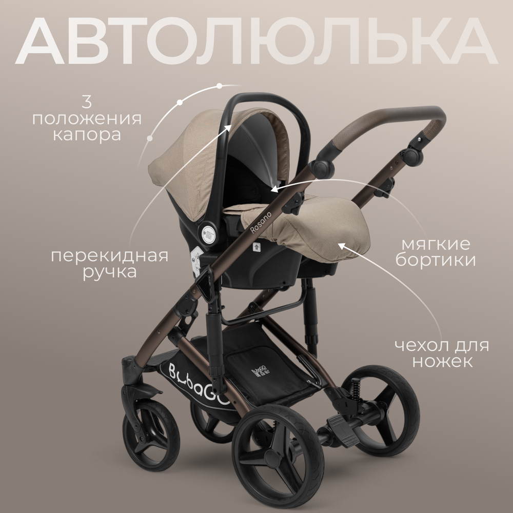 Модульная коляска BubaGO Rosano 3в1