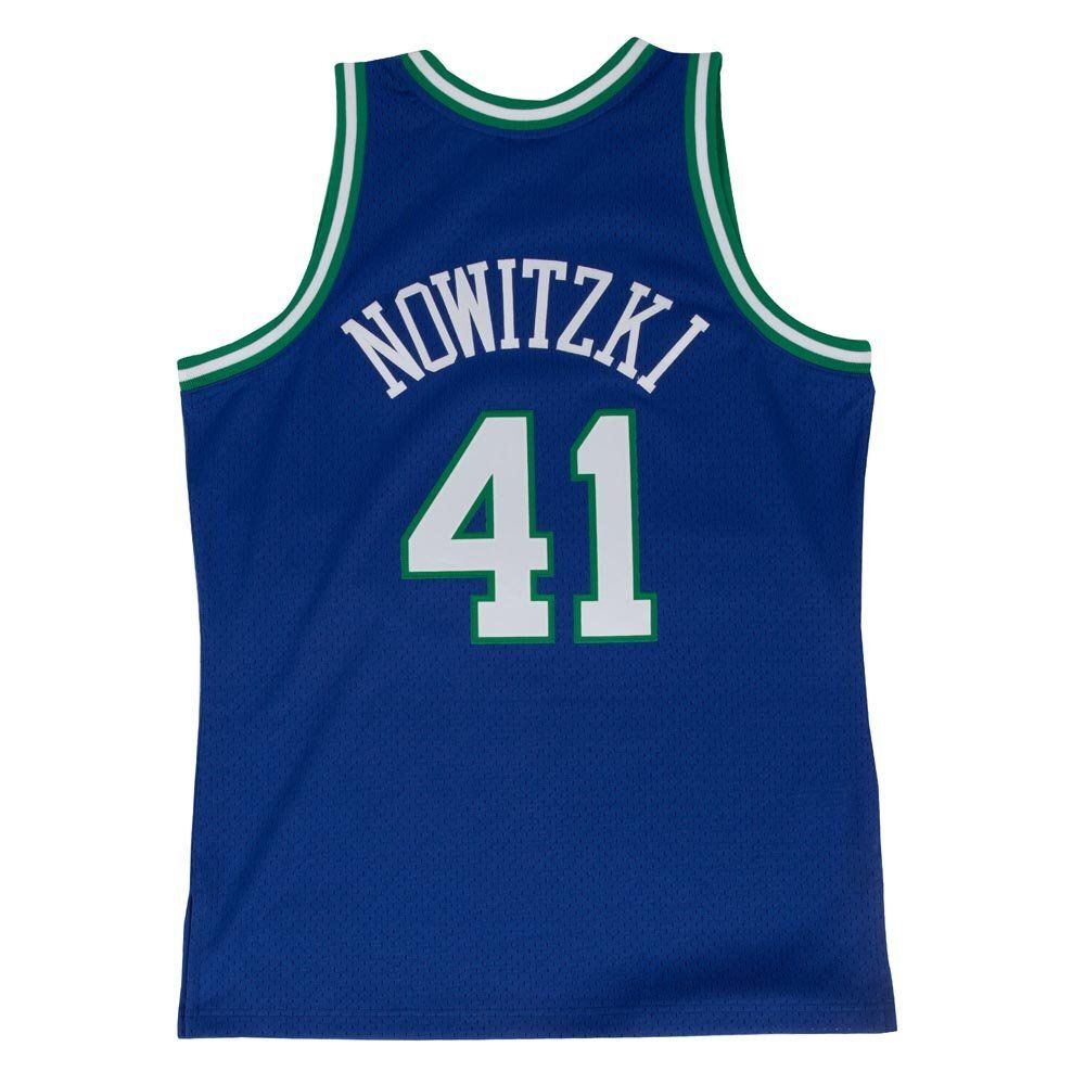 Баскетбольная джерси Mitchell &amp; Ness NBA Swingman Jerseys Dallas Mavericks - Dirk Nowitzki #41 (SMJYGS18158-DMAROYA9)