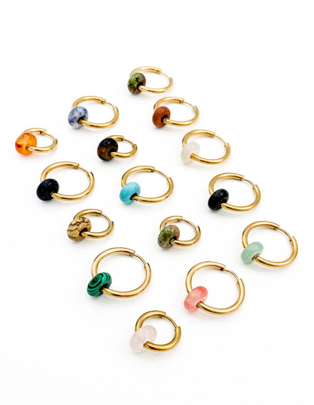 Подвеска Пончик из камня 10 мм