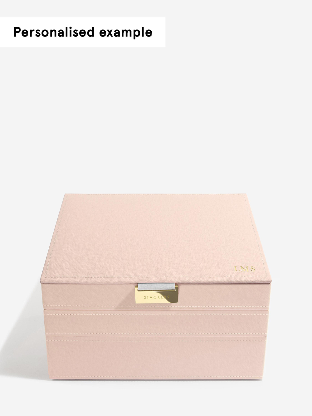 Органайзер для украшений и часов Stackers Classic Jewellery Box, 3 секции -Dove Grey & Rose (Navy Blue / темно-синий / Navy Blue / Органайзер с крышкой)