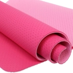 Коврик для йоги 6 мм 183х61 см «Sports time» перфорированный (ТРЕ), св.розовый/розовый