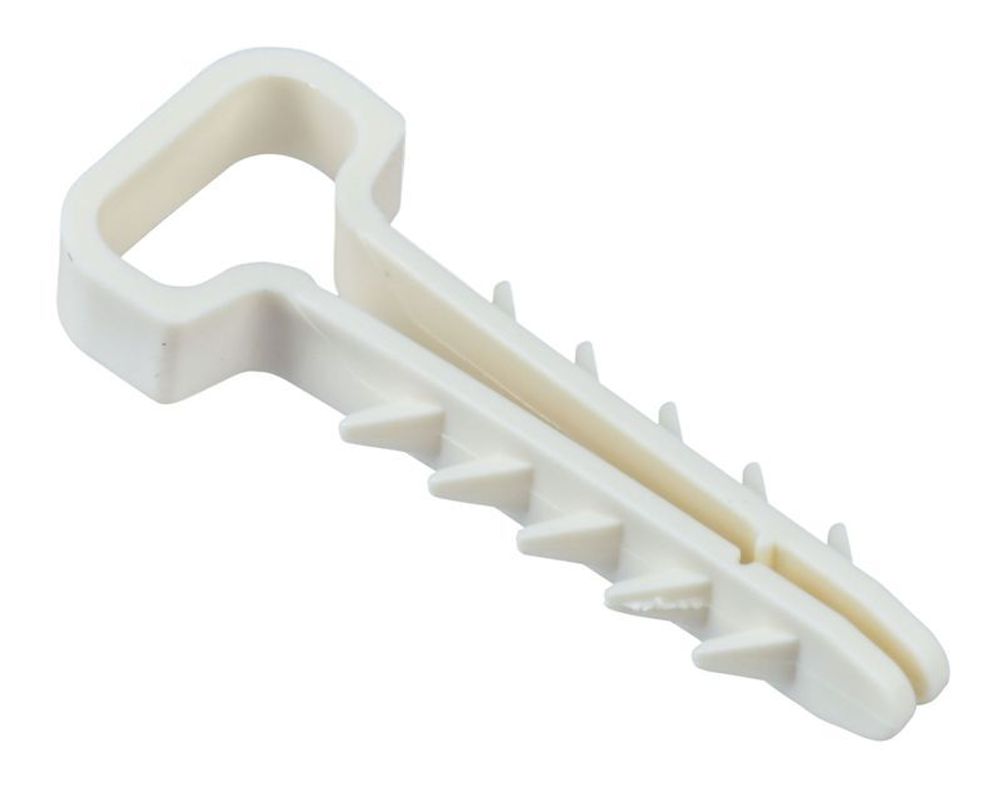 Дюбель-хомут 6х12мм для плоского кабеля нейлон бел. (уп.25шт) IEK UDH14-06-12-025-K01
