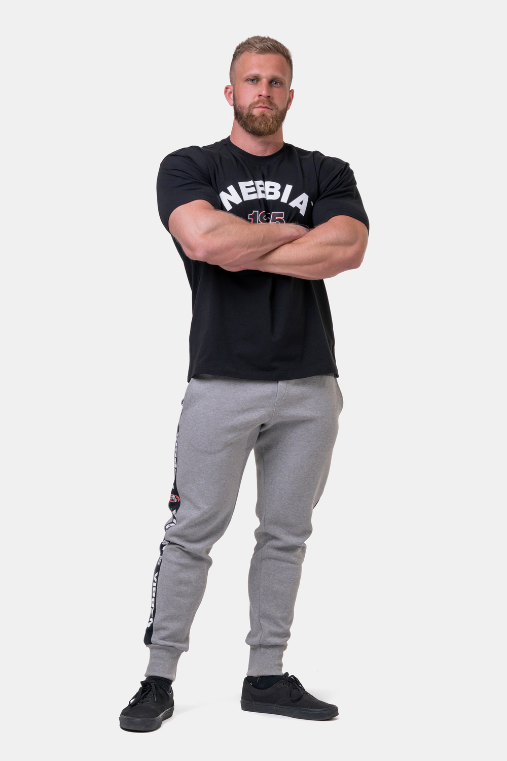 Мужские брюки джоггеры Nebbia Golden Era sweatpants 196 light grey