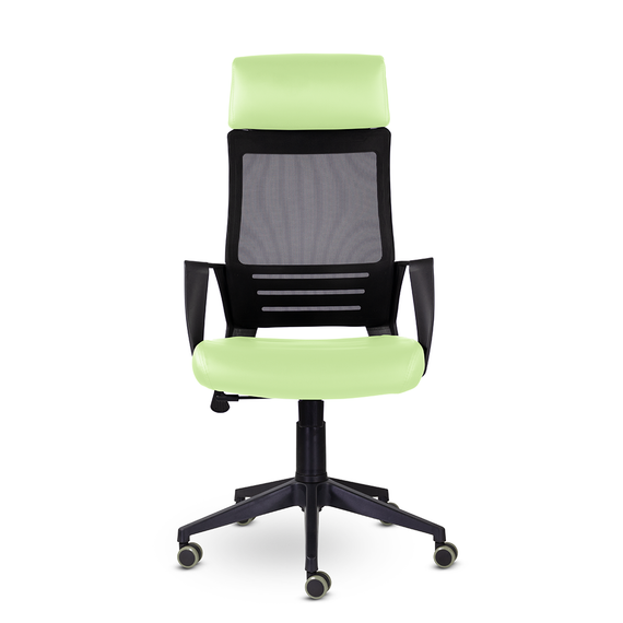 Кресло М-811 Альт/Alt blackPL Ср S-0406 (фисташковый)