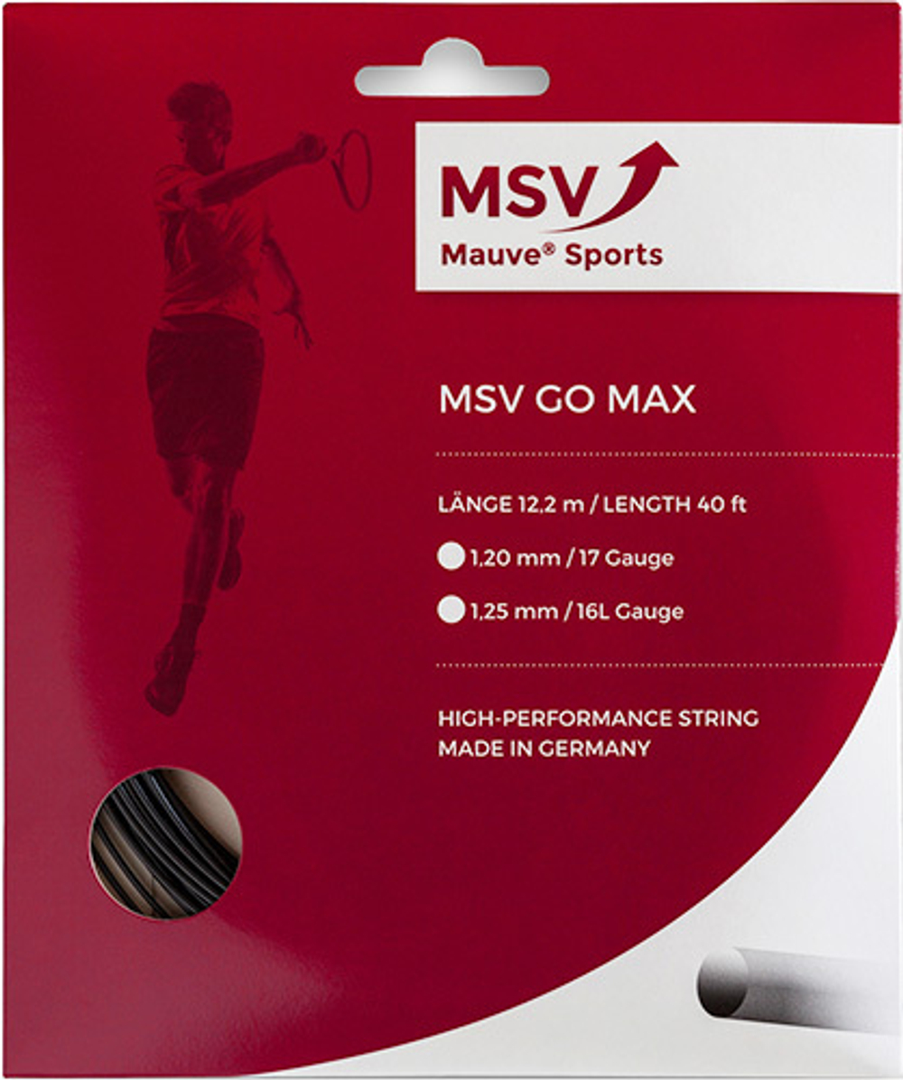 Теннисные струны MSV Go Max (12 m) - черный
