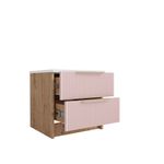 Тумба Лавис ТД 400.1 (Дуб бунратти/Роза)