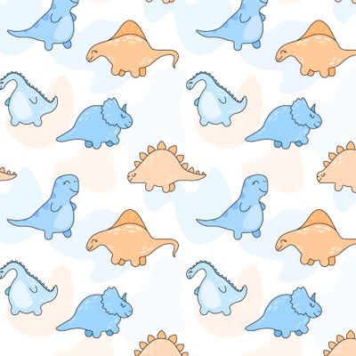 Динозаврики на пятнистом фоне