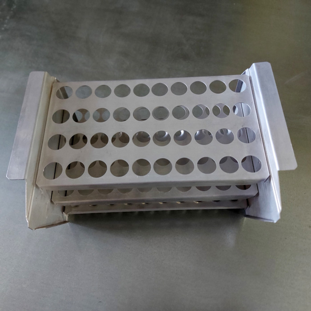 Штатив для скашивания агаризованных сред (микробиологический, ШМБ-40), 40 гнезд, (12005206), шт.