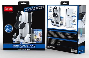 PS5 Подставка для консоли и двух Геймпадов, с функцией подзарядки (PEGA P5S009)