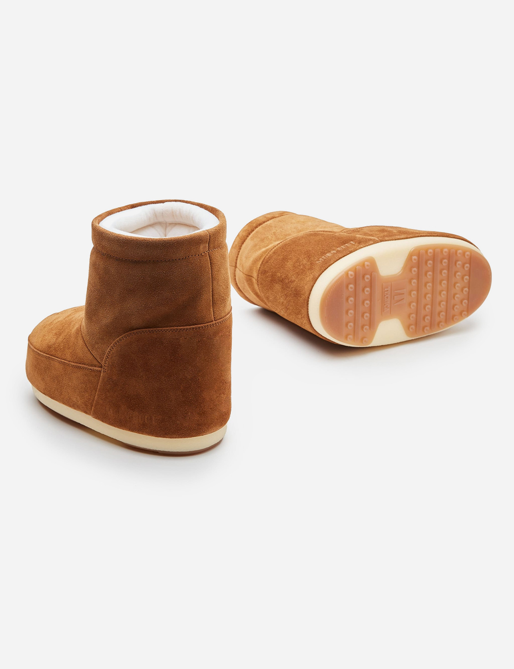 Moon Boot No Lace Tan Suede Boots