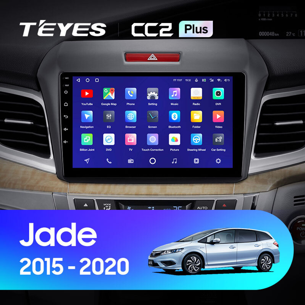 Teyes CC2 Plus 9" для Honda Jade 2015-2020  (прав)