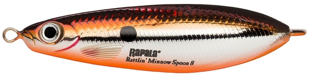 Незацепляйка RAPALA Rattlin&#39; Minnow Spoon RMSR08 / 8 см, 16 г, цвет SBR