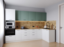 Кухонный гарнитур угловой Муссон 3200х1400 столешница 26 мм