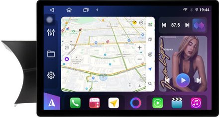 Магнитола для Mercedes-Benz C-класс W204 2011-2014 NTG 4.5/4.7 - FarCar BX877 монитор 13" 2K QLED на Android 13, TS10, 6+128, CarPlay, 4G SIM-слот