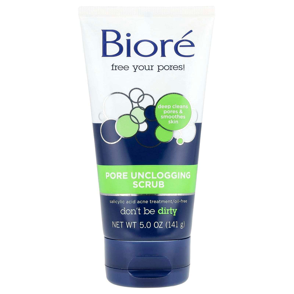 Biore, Скраб для очищения пор, 141 г (5 унций)