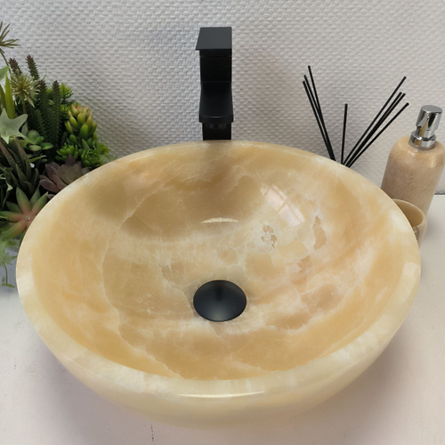 Раковина из оникса Bowl Yellow TinLip BO-62978 40*40*15 40