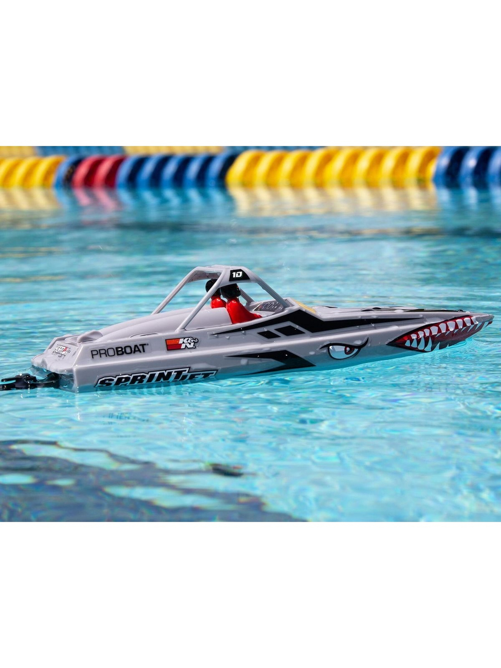 Радиоуправляемый катер ProBoat Sprintjet 9-inch Self-Right Jet Boat (серебряный) RTR