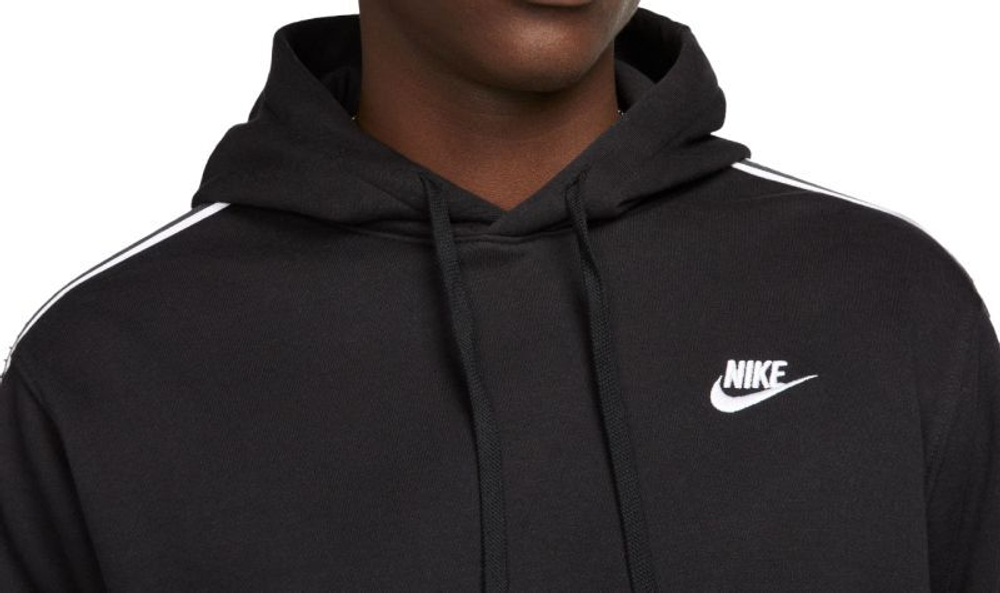 Мужской теннисный костюм Nike Club Fleece Casual Hoodie - черный