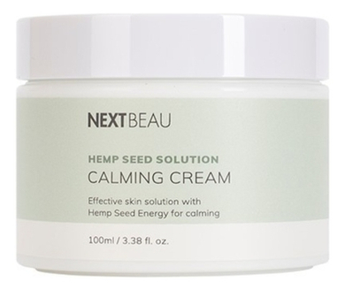 NEXTBEAU Крем успокаивающий с маслом семян конопли - Hemp seed solution calming cream, 100мл