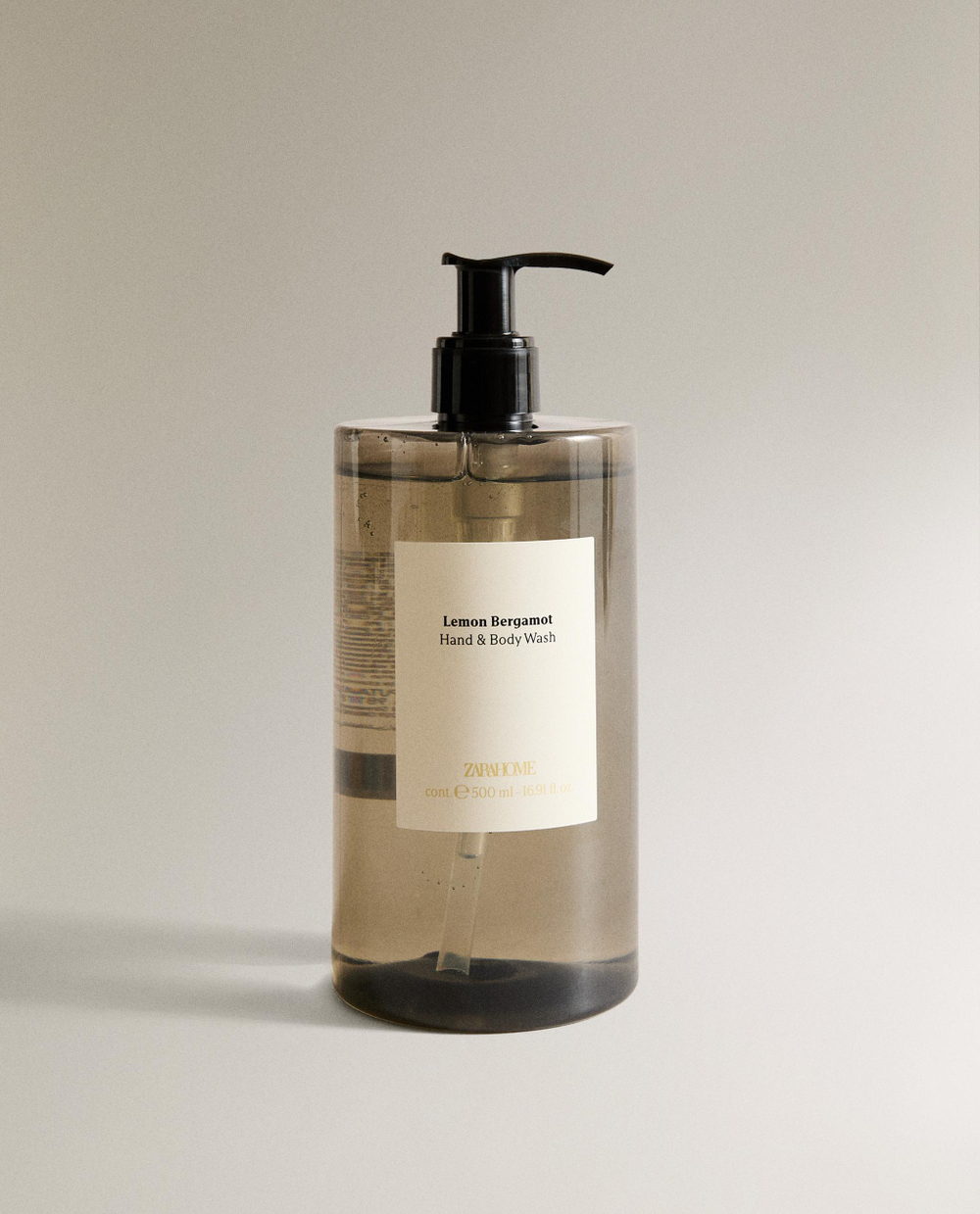 Zara Home Жидкое мыло Lemon Bergamot 500 мл для рук и тела, парфюмированное, аромат свежий цитрусовый
