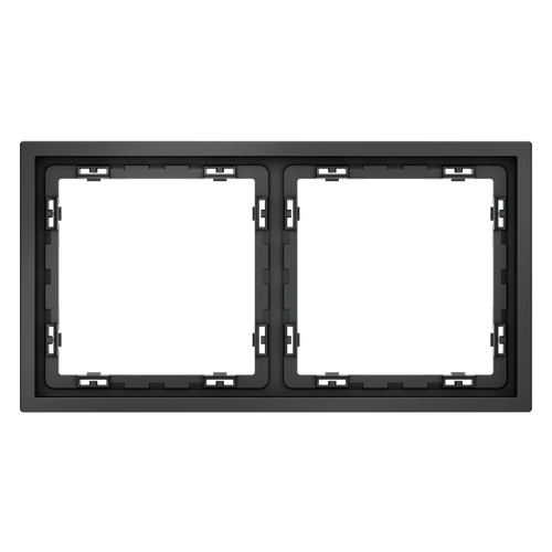 Рамка пластиковая на 2 поста, (графит) Voltum S70 VLS100207