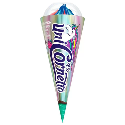 Мороженое Cornetto Бабл-Гам и черная смородина 70 гр