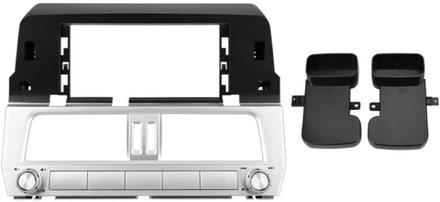 Магнитола Toyota Land Cruiser Prado 150 2017-2019 (поддержка 360, рамка LUX) - FarCar монитор 12.3" 2K QLED на Android 14, TS10, CarPlay, 4G SIM-слот