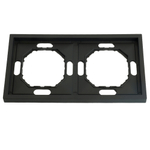 Рамка STEKKER, PFR00-5002-05 2-местная, серия Эмили, черный уголь, soft touch 49859