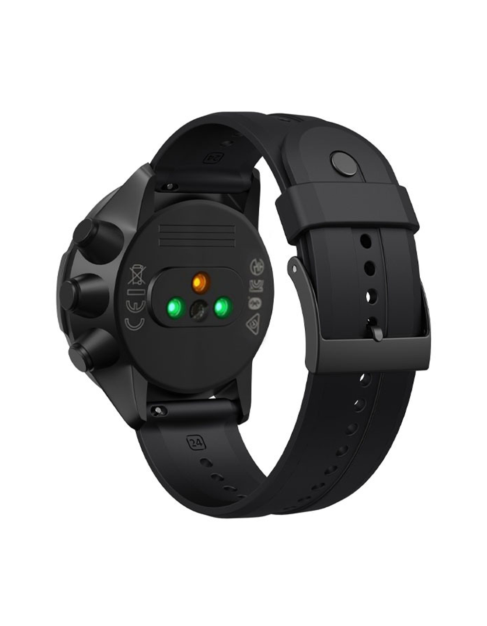 Ремешок 24 мм Elegant для Suuntu 9 Baro, Suuntu 7, Suuntu Spartan Sport силиконовый (Черный)