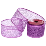 Лента для декорирования «Сказка» 6,3 см, 2,7 м, Фиолетовый