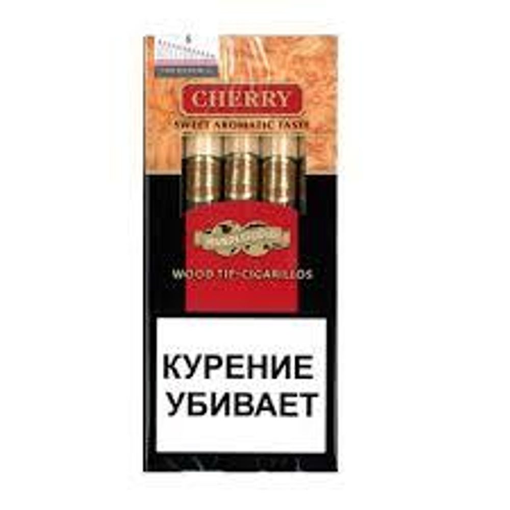 Сигариллы Handelsgold Cherry (Вишня) с деревянным мундштуком