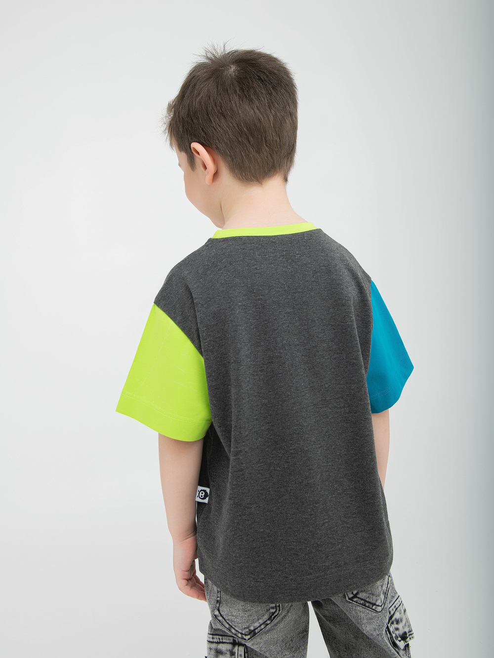 Футболка колор блок "Антрацит"