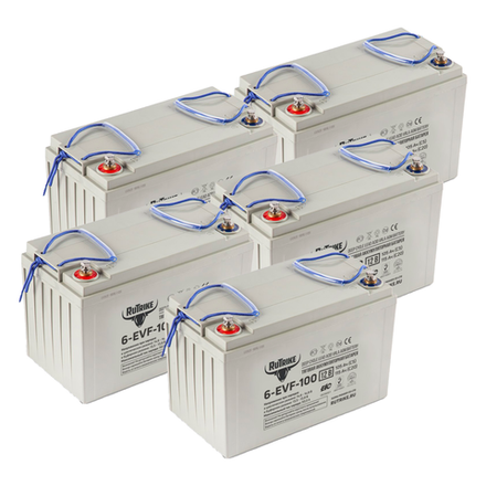 Комплект аккумуляторов RuTrike 6-EVF-100 60V105AH (AGM)