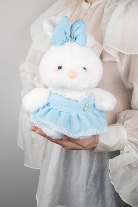 Мягкая игрушка Зайка 23 см (голубой)