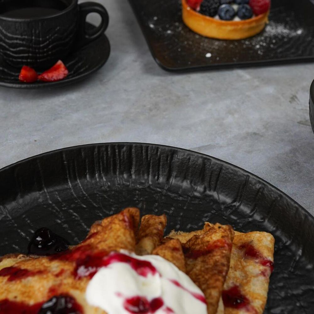 Тарелка с бортом d 23 см h3 см Black Raw Wood P.L. Proff Cuisine [6]